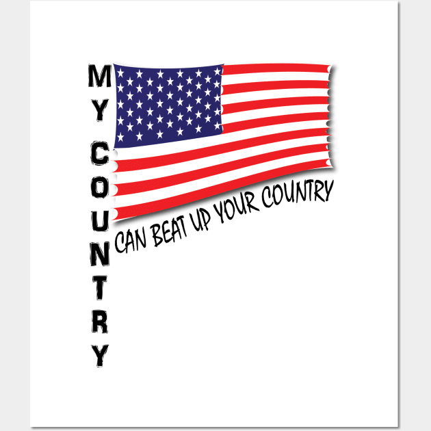 My country Wall Art by tshirts88